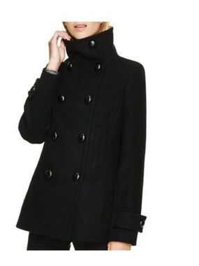 Aritzia T Babaton Howell wool cashmere coat XS black